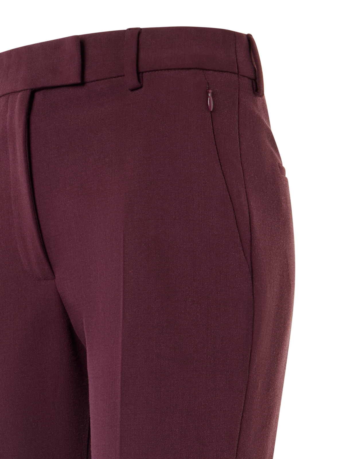 Designer Cropped Bootcut Pants - red