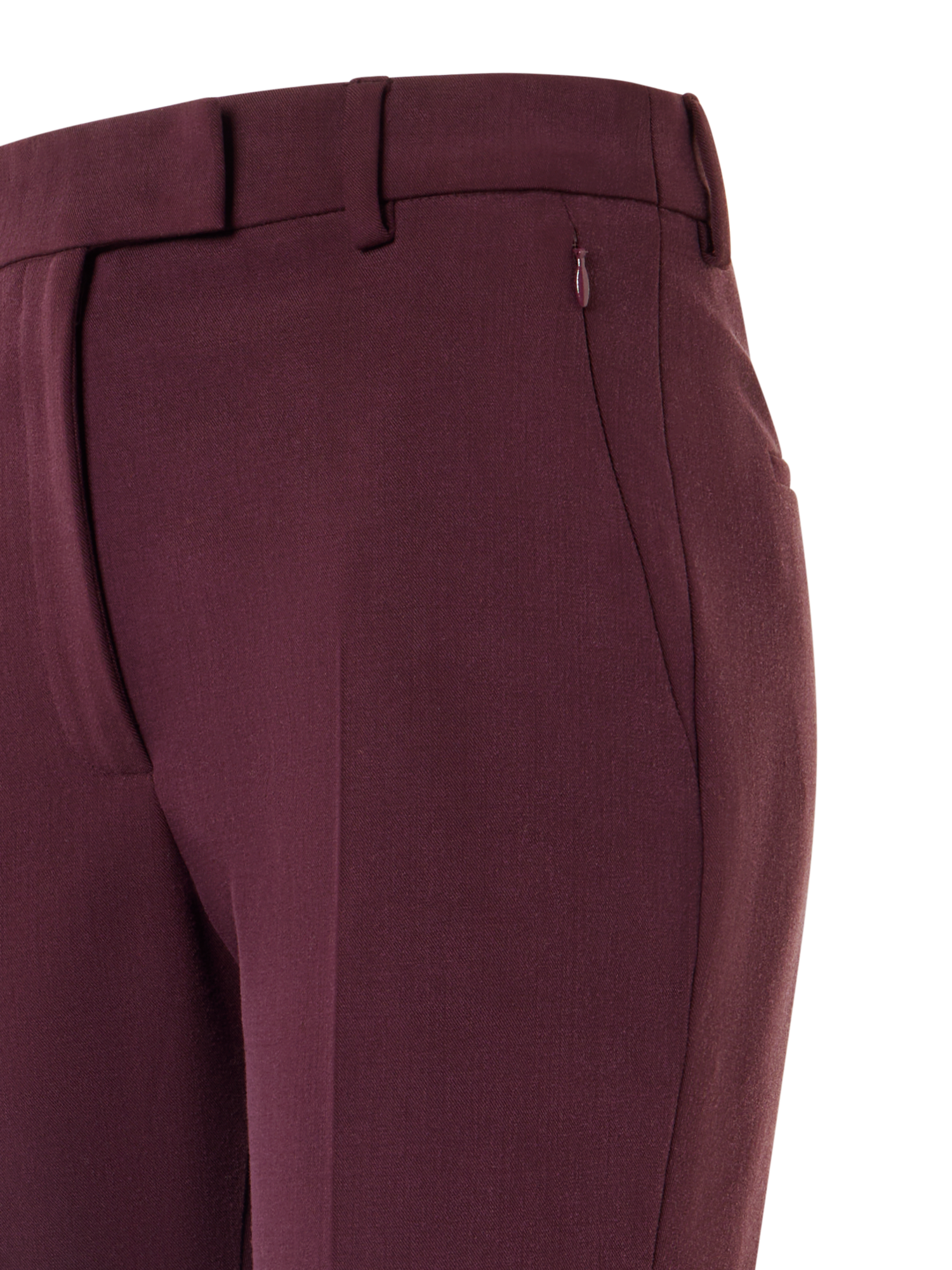 Designer Cropped Bootcut Pants - red