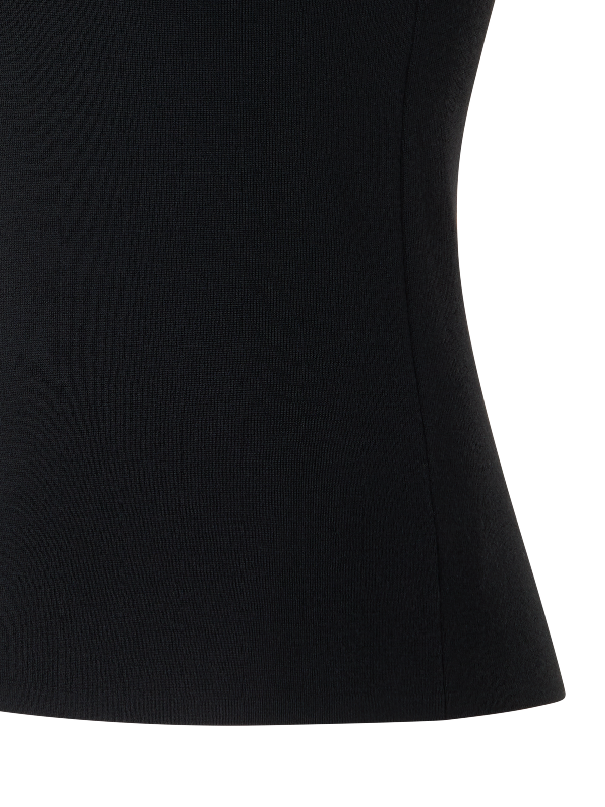 Designer Knitted Tank Top - black