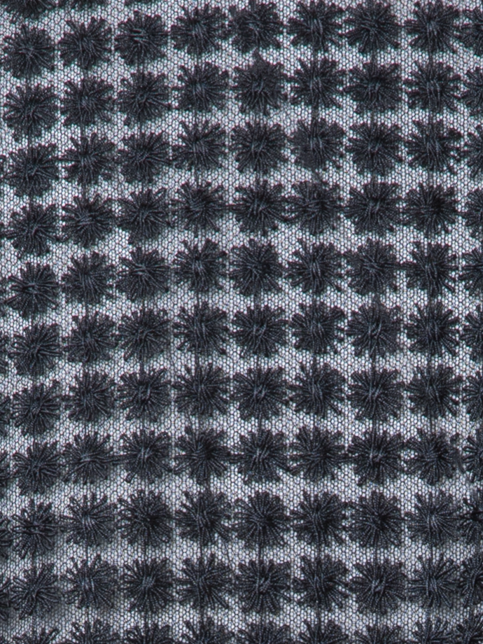 Designer Bomber Jacket in Flower Embroidery - black - neutral