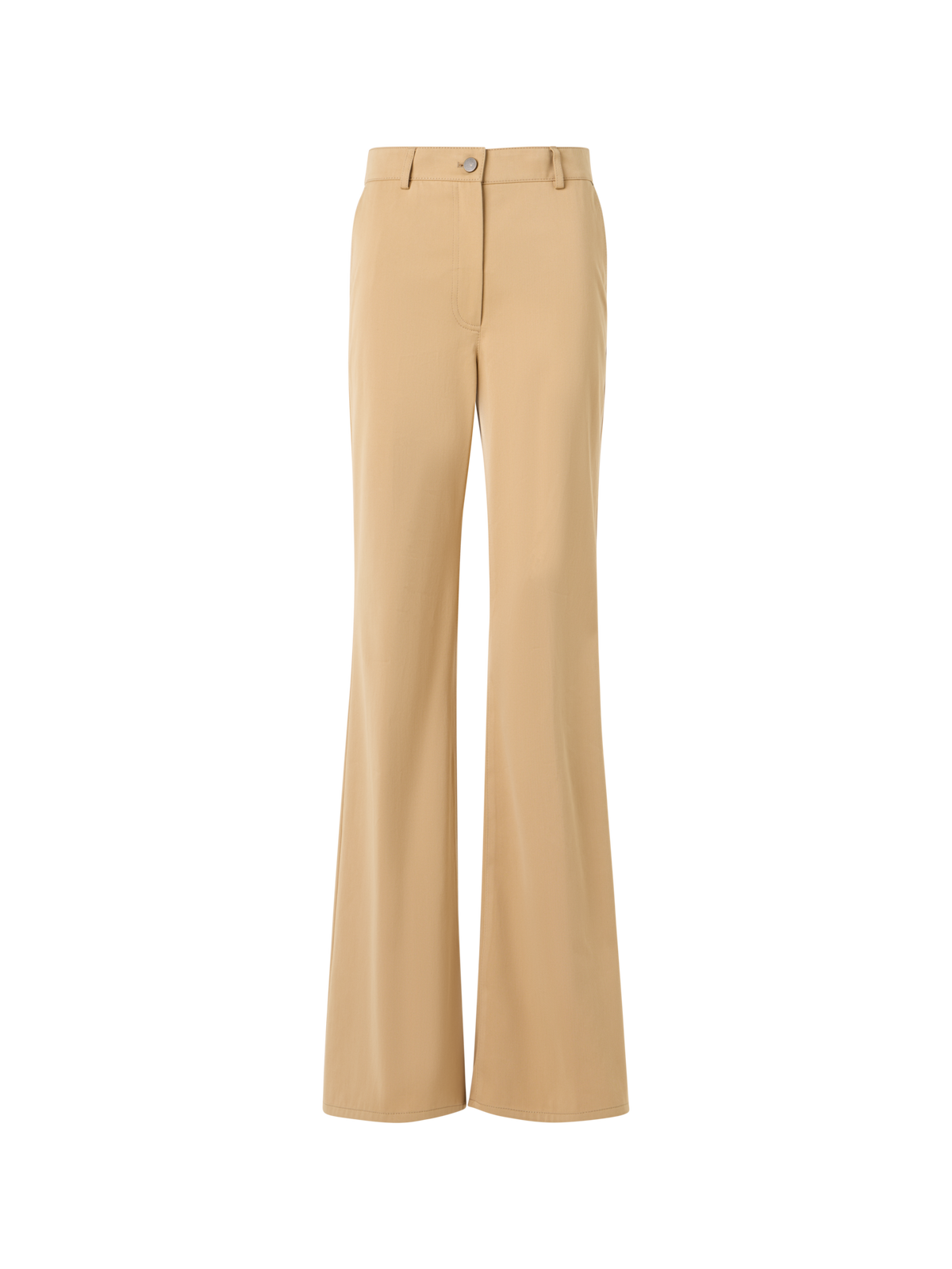 Designer Celia Bootcut Pants in Cotton Gabardine - beige