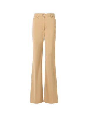 Designer Celia Bootcut Pants in Cotton Gabardine - beige
