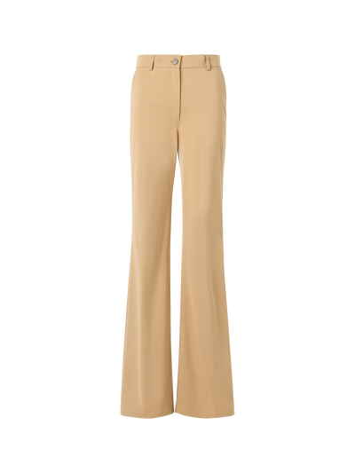 Designer Celia Bootcut Pants in Cotton Gabardine - beige