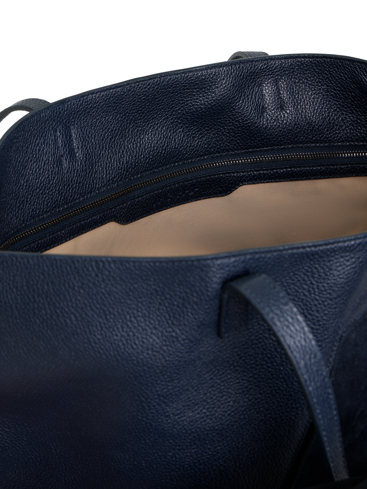 Designer Ai Medium Shoulder Tote - neutral - navy - blue