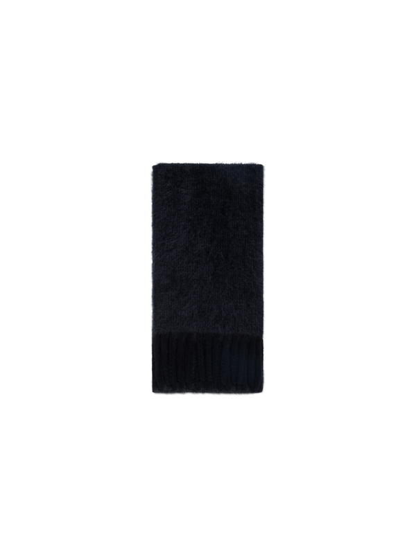 Designer Fringed Cloud Cashmere Bi-Color Scarf - multicolor - black - grey