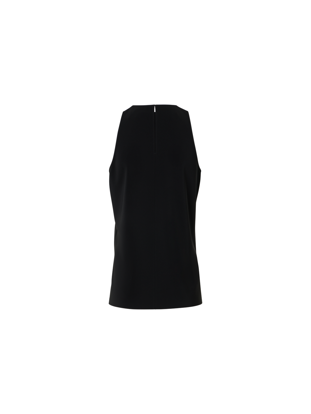 Designer Signature Laser-Cut Sleeveless Blouse - black