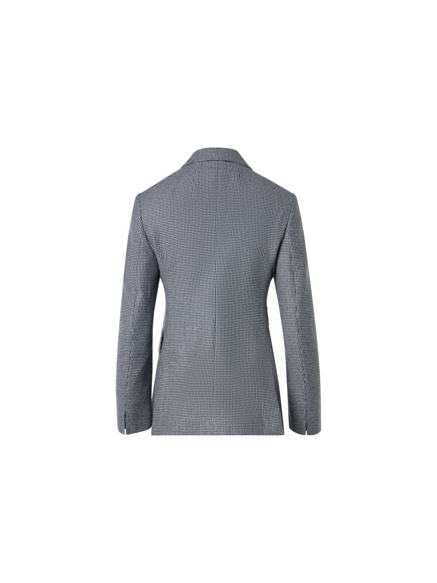 Designer Cashmere Pepita Tailored Blazer - grey