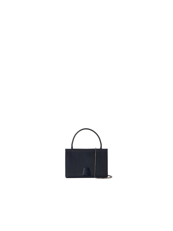 Designer Alice Mini Top Handle Bag - navy - blue