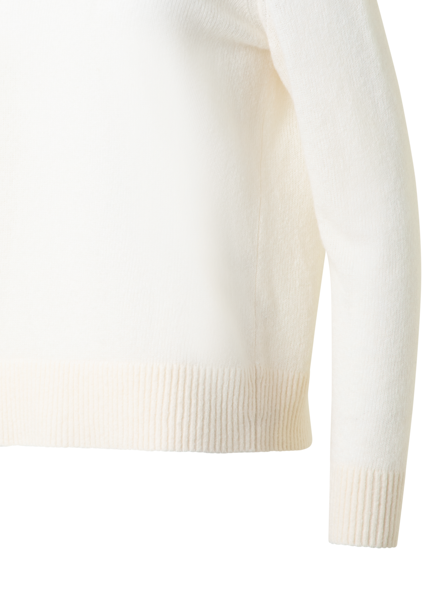 Designer Oversize Cashmere and Silk Sweater - white