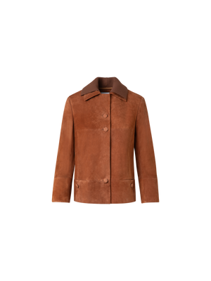 Short Suede Moto Style Leather Jacket – Akris Inc.