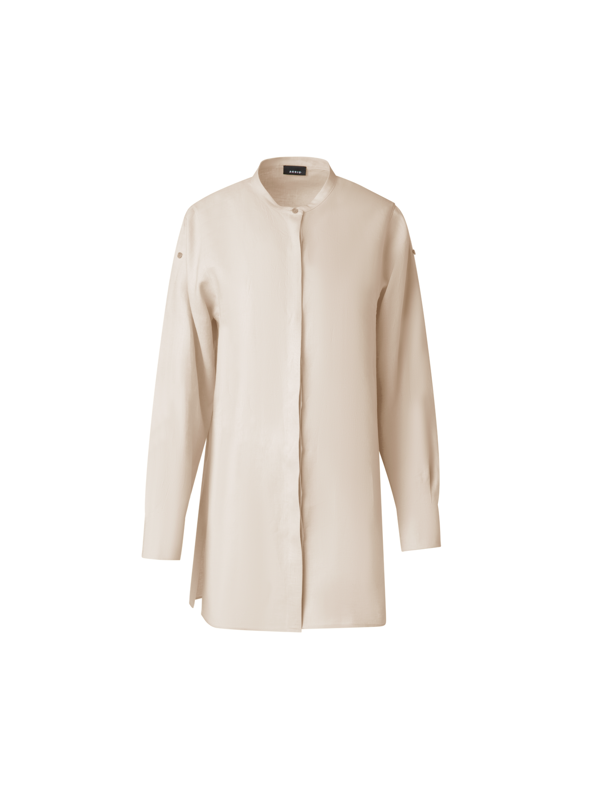 Designer Oversized Tunic Blouse in Linen - neutral - pastel - beige