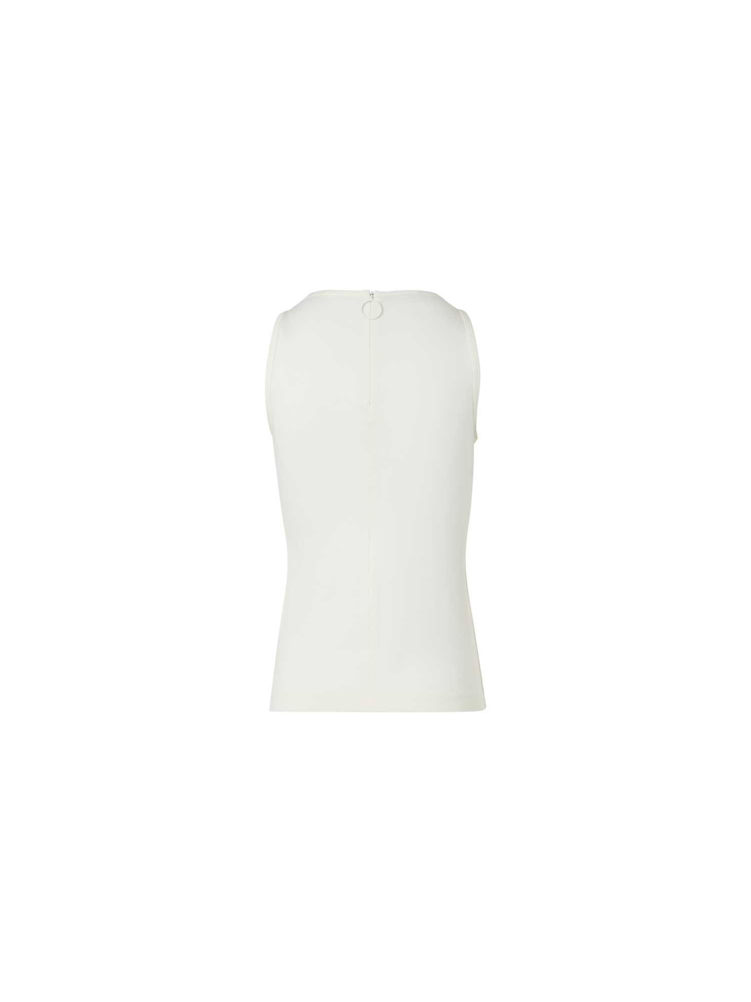 Designer Fitted Speedo Top in Stretch Modal Jersey - ecru