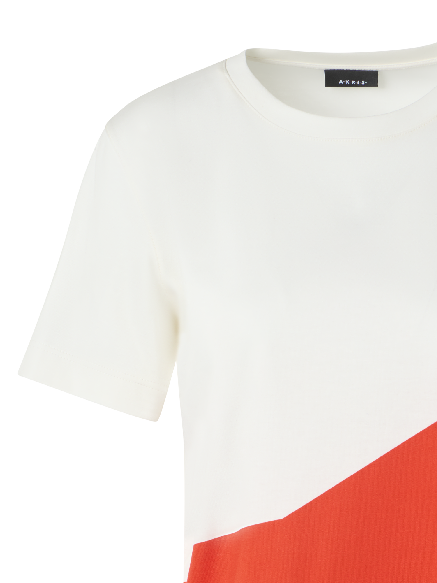 Designer Relaxed Cotton T-Shirt with Polygon Print - multicolor