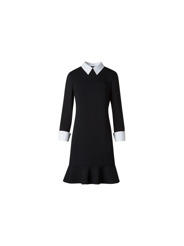Sheath Dress with Detachable Collar and Cuffs Black / 10 Sheath Dress with Detachable Collar and Cuffs Black / 10