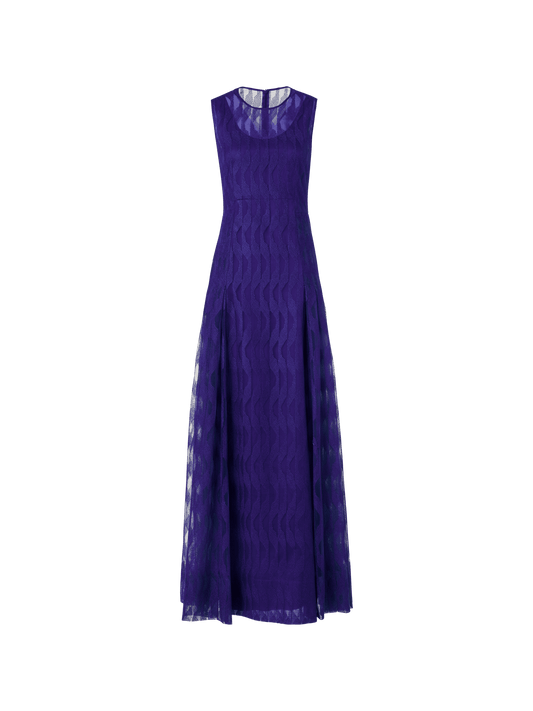 Designer Sleeveless High Plains Gown - purple