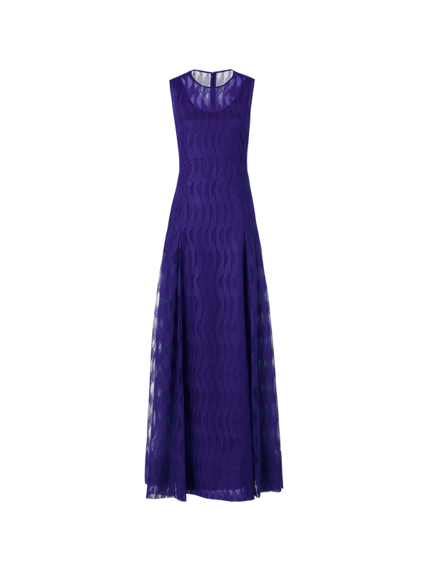 Designer Sleeveless High Plains Gown - purple