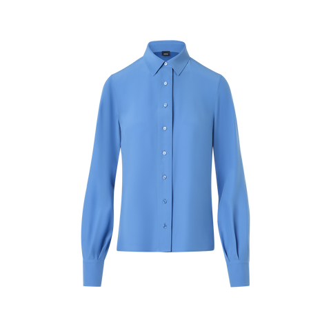 Silk Crêpe Tunic Blouse