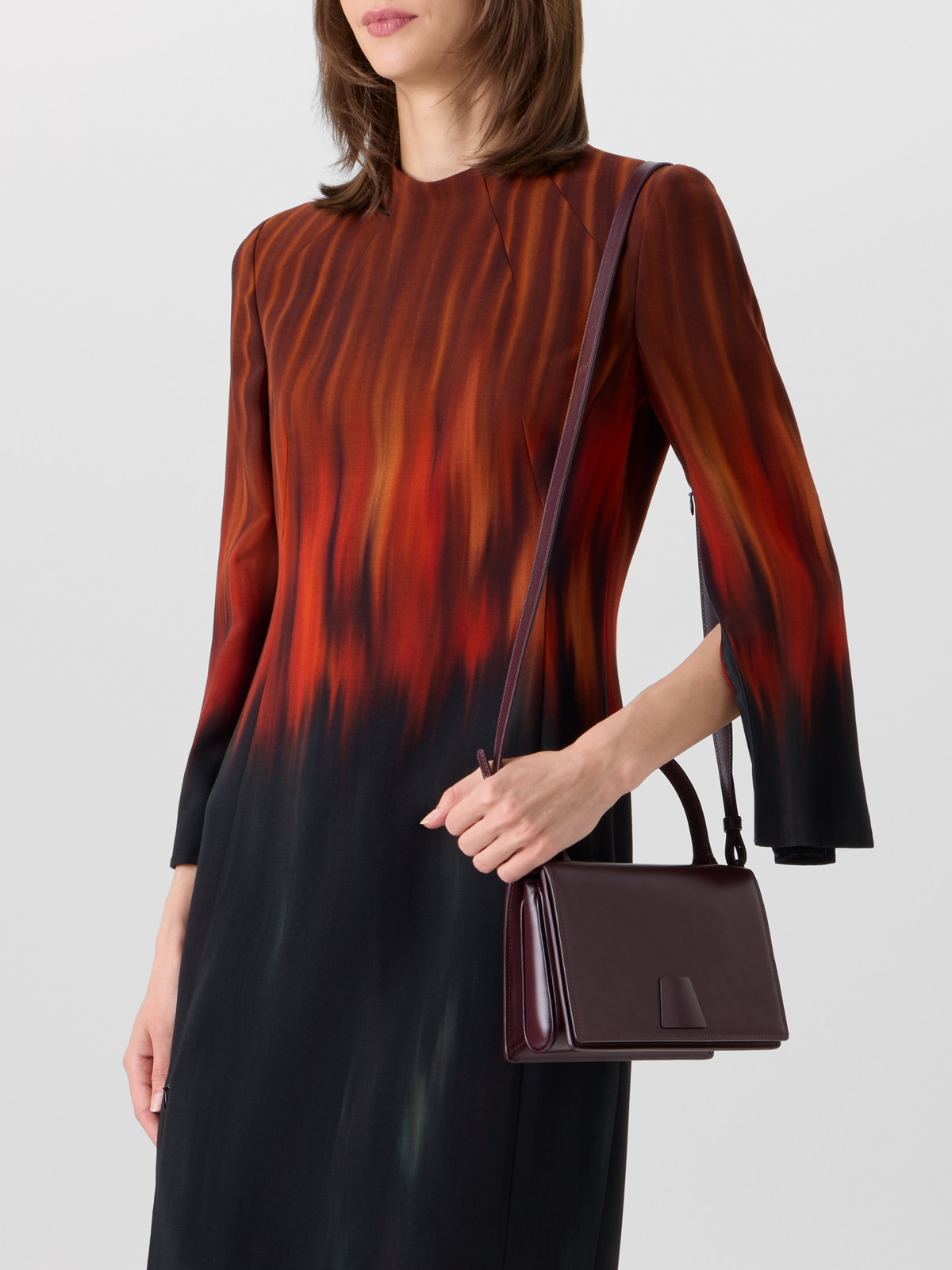 Designer Alice Small Top Handle Bag - wine 