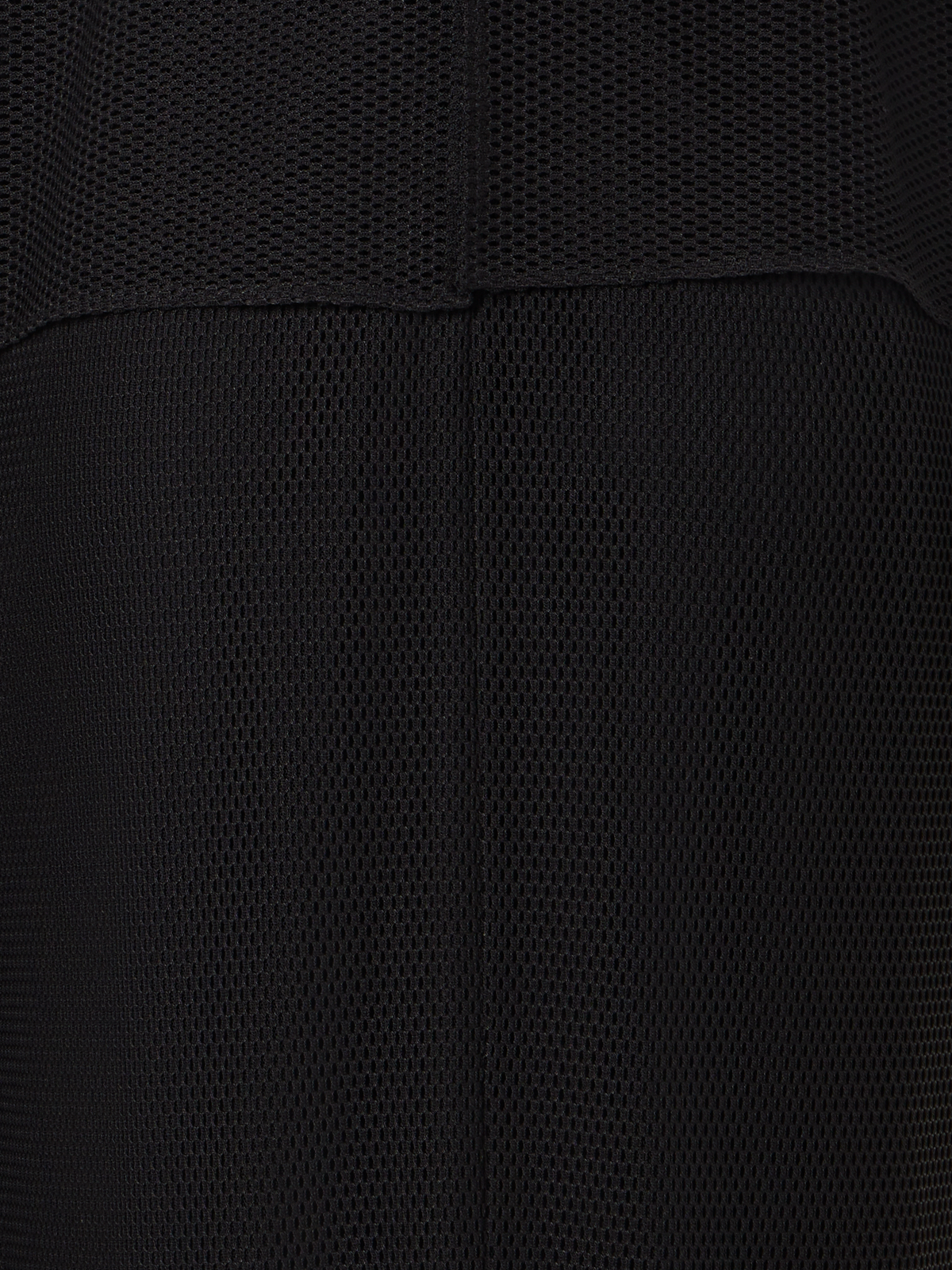 Designer Techno Grid Midi Dress with Waist Draping - black
