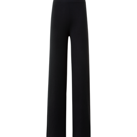 Slight Flared Cashmere Silk Knit Pants