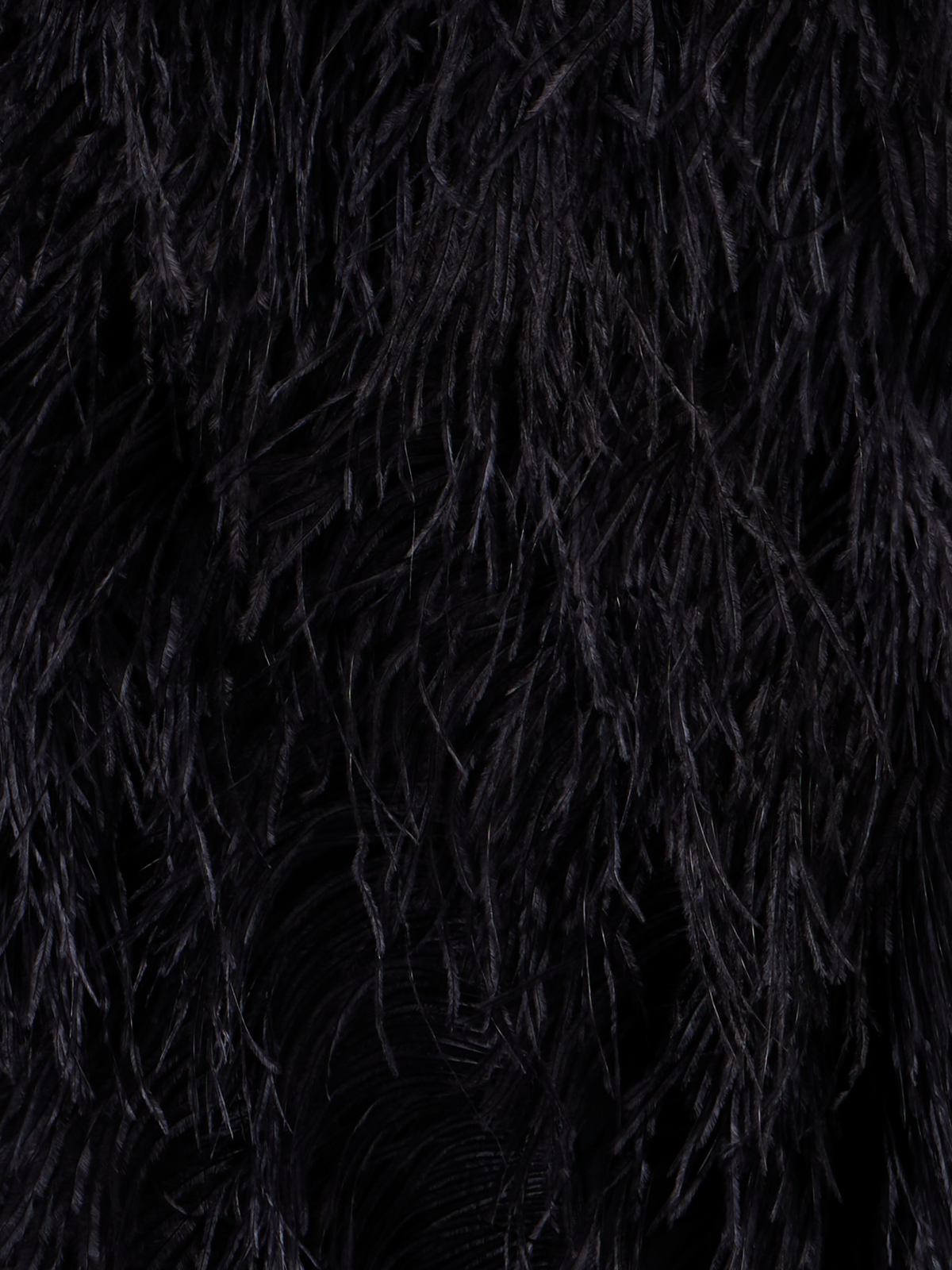 Designer Wool Double-Face Feathered Pencil Skirt - black - neutral