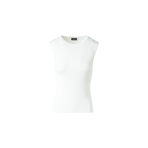 Sleeveless Stretch-Silk Knit Top