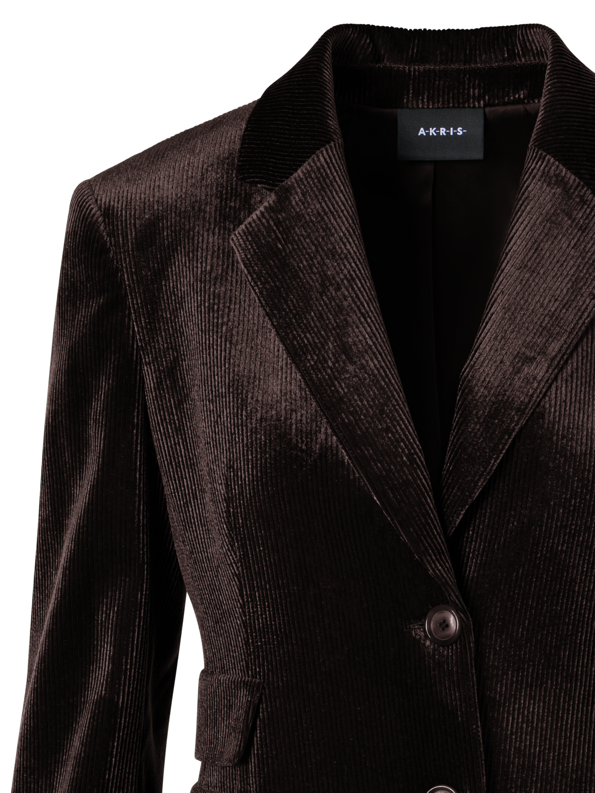Designer Jacket in Fluid Corduroy - brown