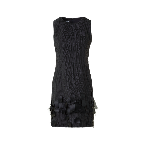 Cocktail Dress in Waves and Ribbons Jacquard