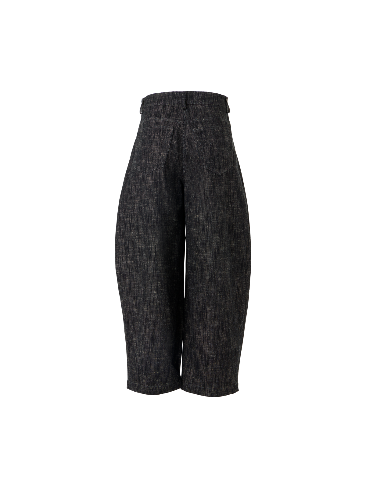Designer Farrow Pants in Washed Heavyweight Cotton Denim - black