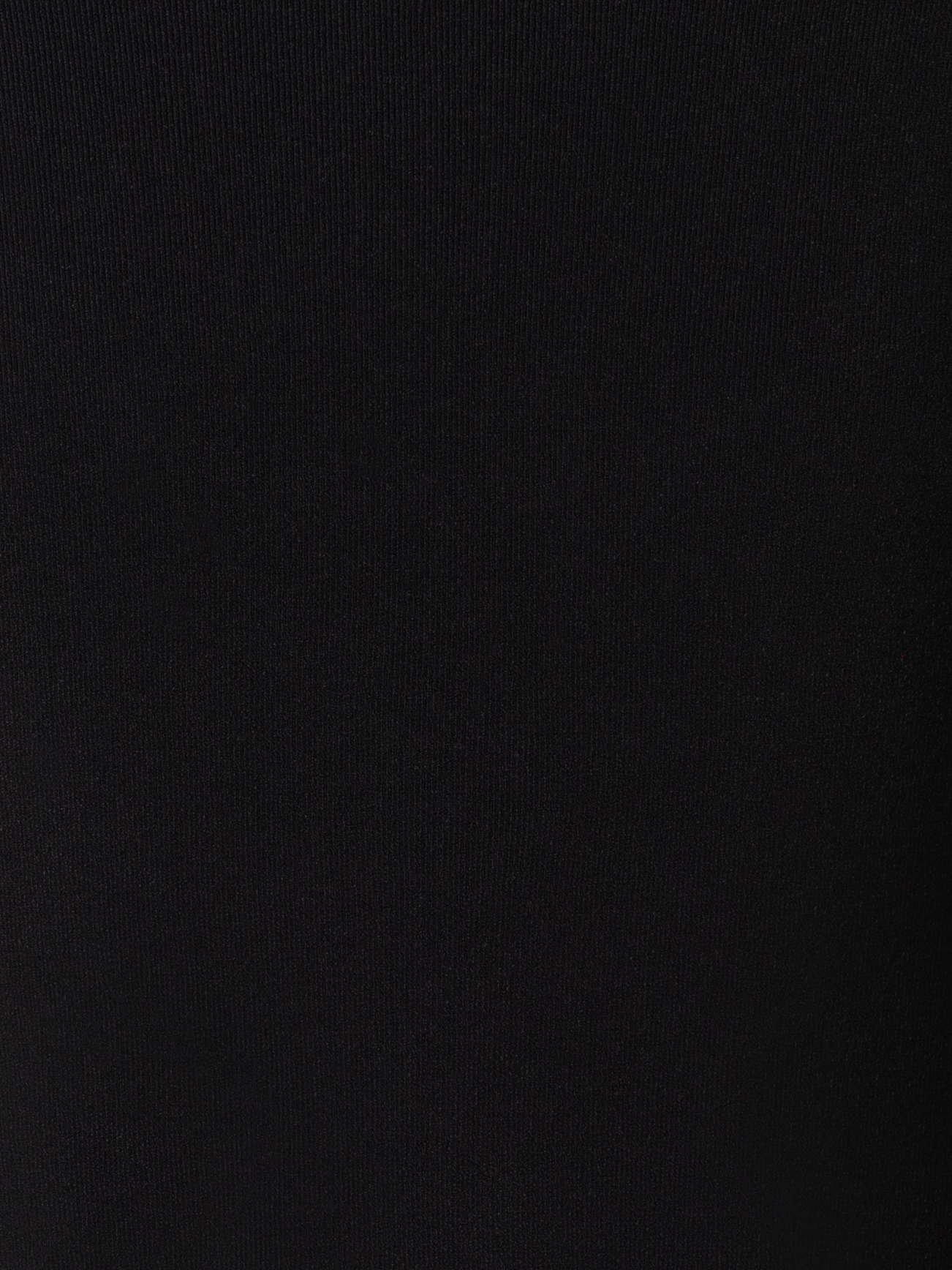 Designer Cropped Long Sleeves Knit Top in Viscose - black