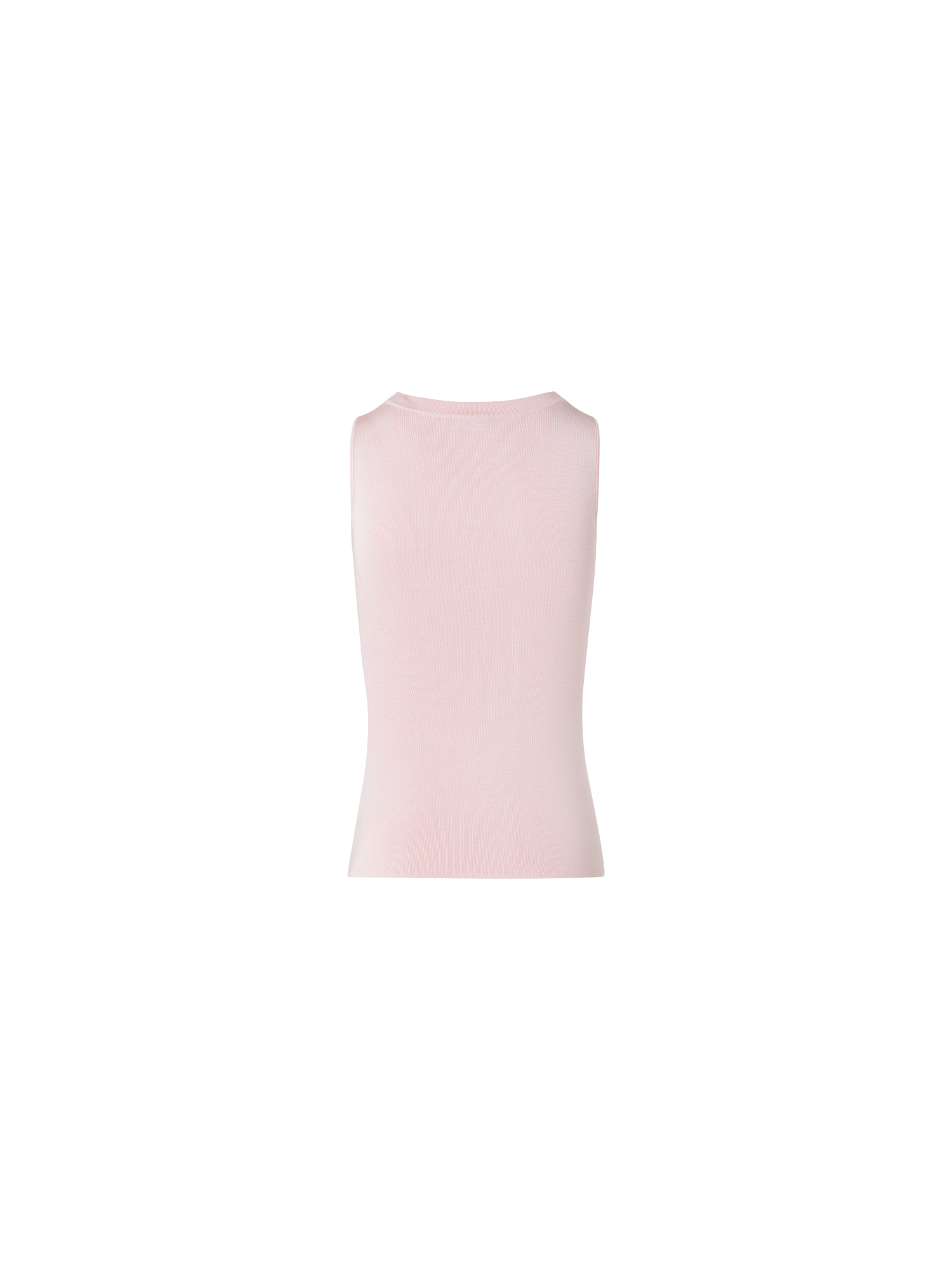 Designer Knit Tank Top in Silk Stretch - pastel - pink