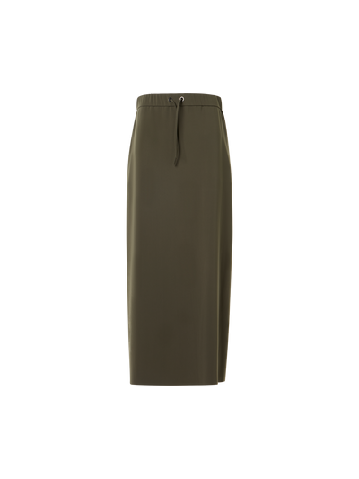Designer Lasercut-Crêpe Midi Skirt - green