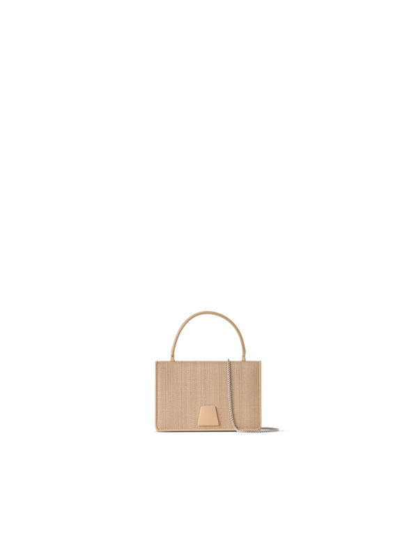 Designer Alice Mini Top Handle Bag - beige