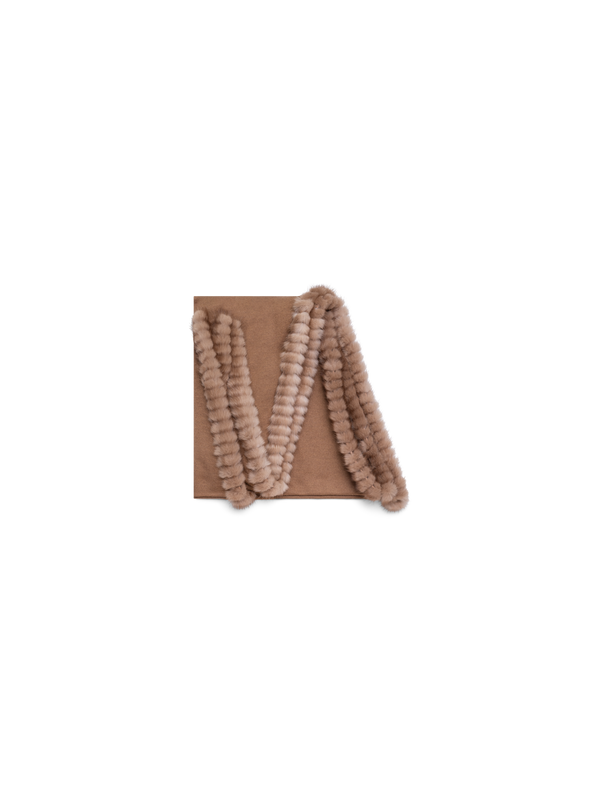 Designer Cashmere-Silk Scarf - brown