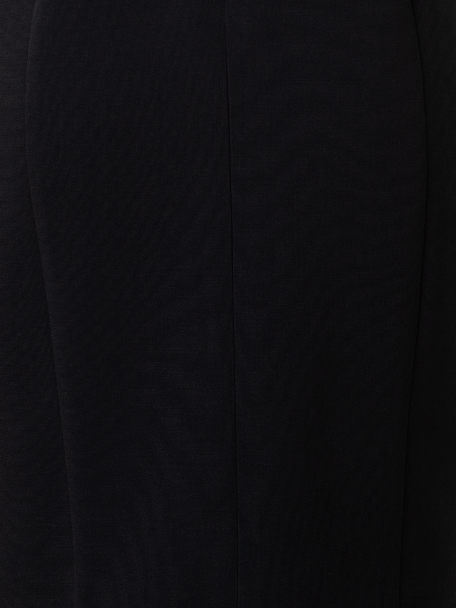 Designer Sleeveless V-Neck Wool Double-Face Sheath Dress - black