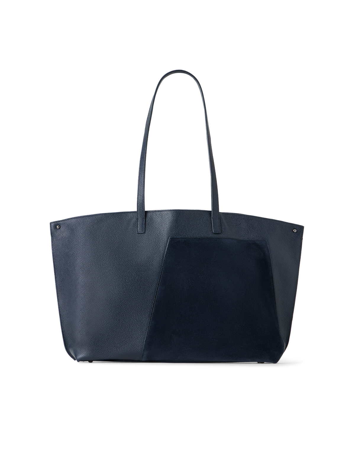 Designer Ai Medium Shoulder Tote - neutral - navy - blue