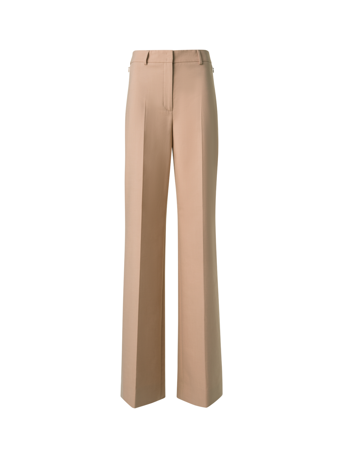 Designer Wide Cotton Double-Face Pants - neutral - beige