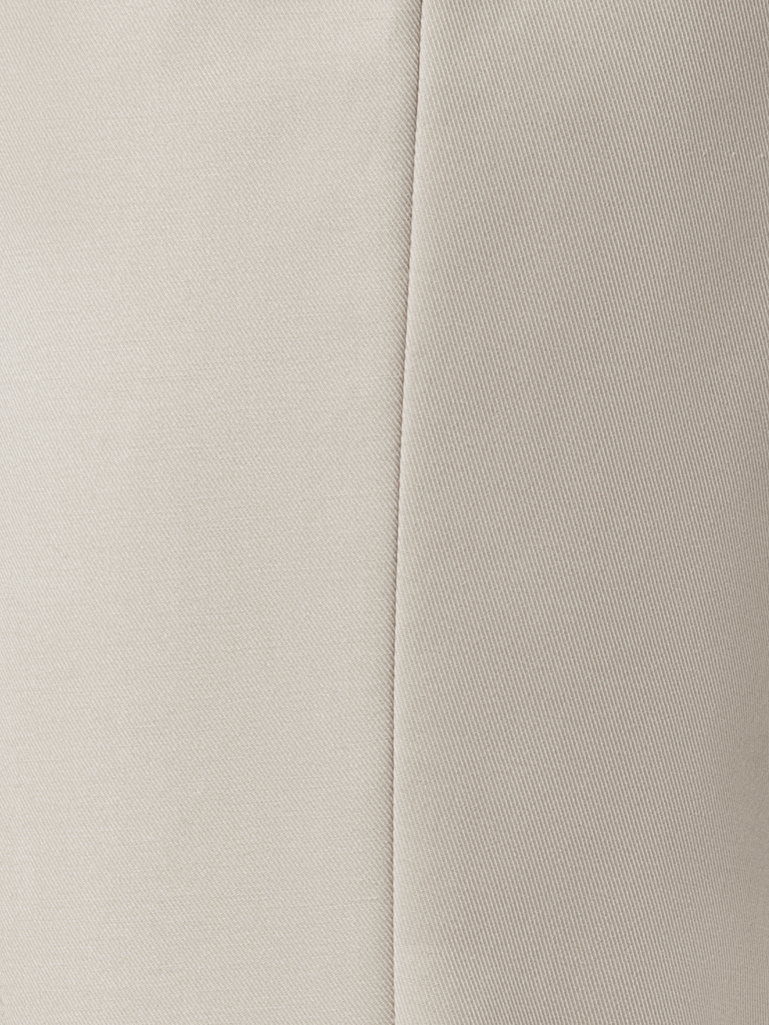 Designer Slim Cotton Wool Gabardine Pants - neutral - pastel - beige