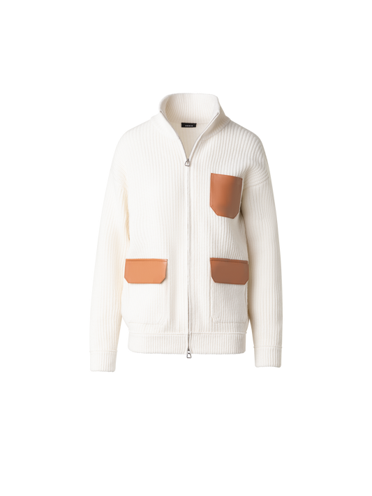 Designer Oversize Long Cardigan in Cashmere - multicolor