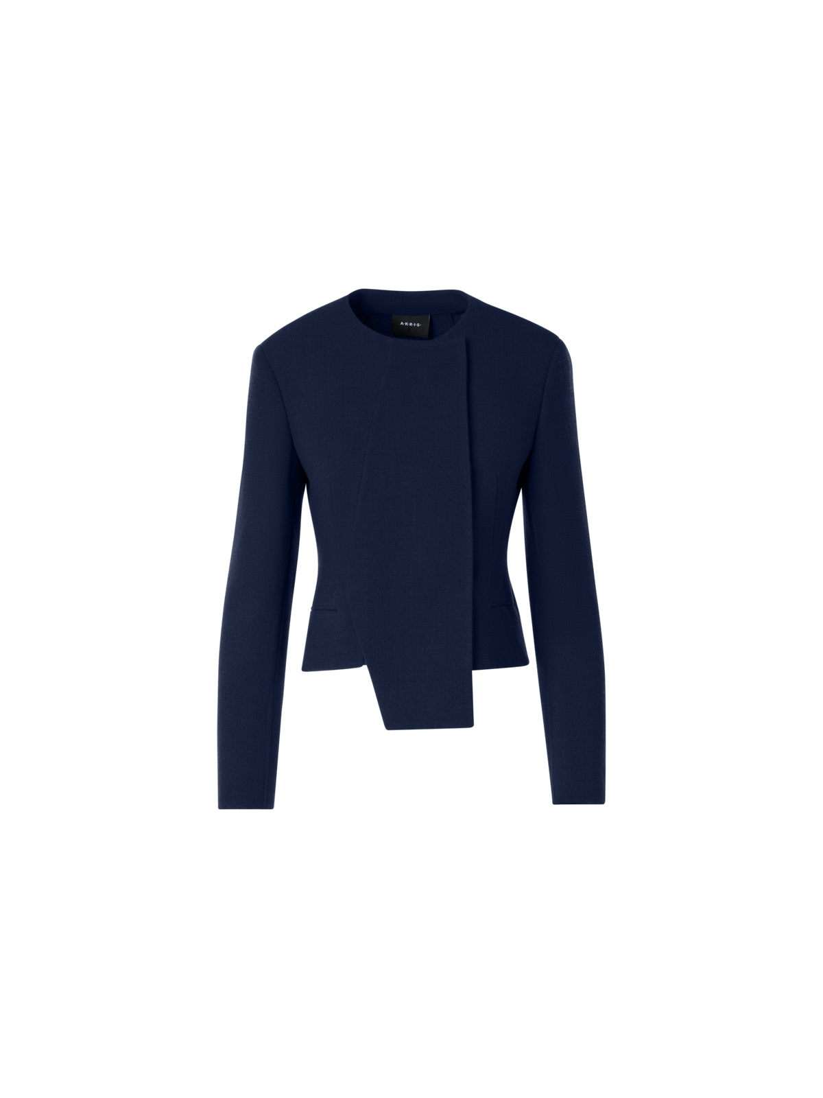 Designer Hemilio Short Jacket in Wool Double-Face - blue