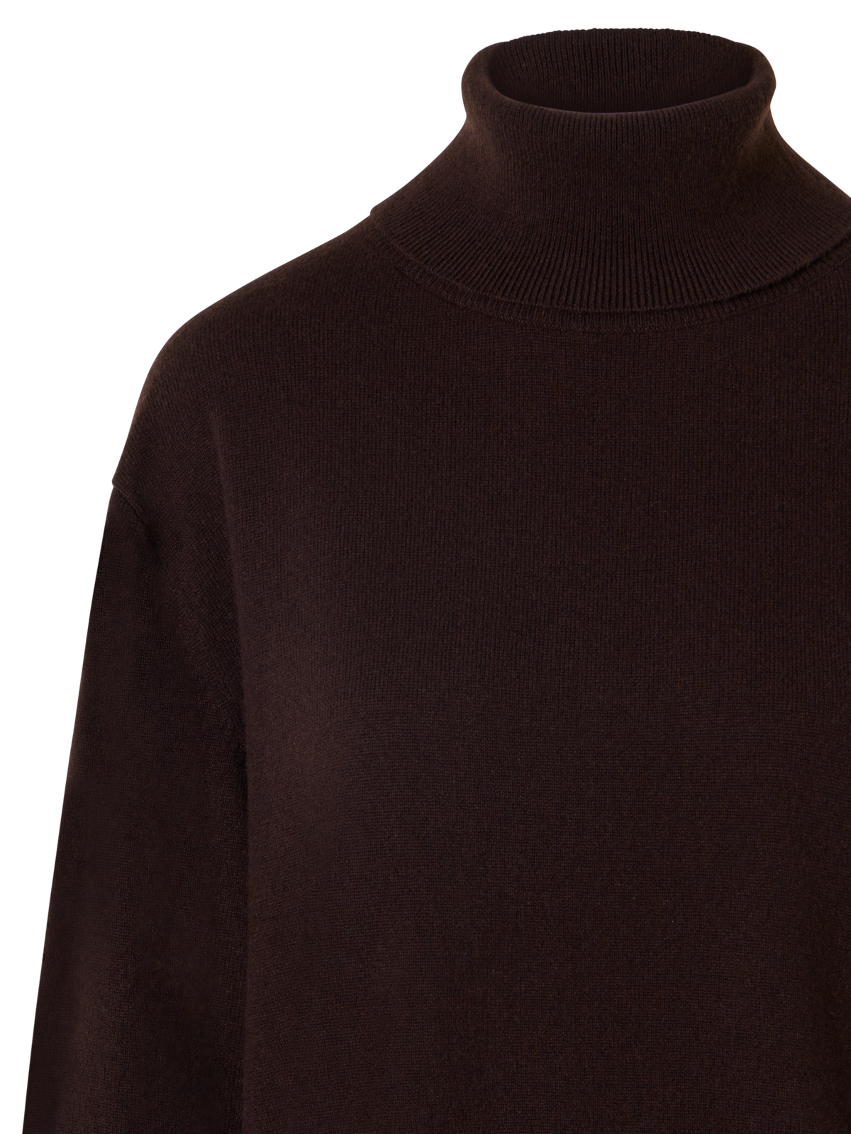 Designer Cashmere Turtle Neck Pullover - brown