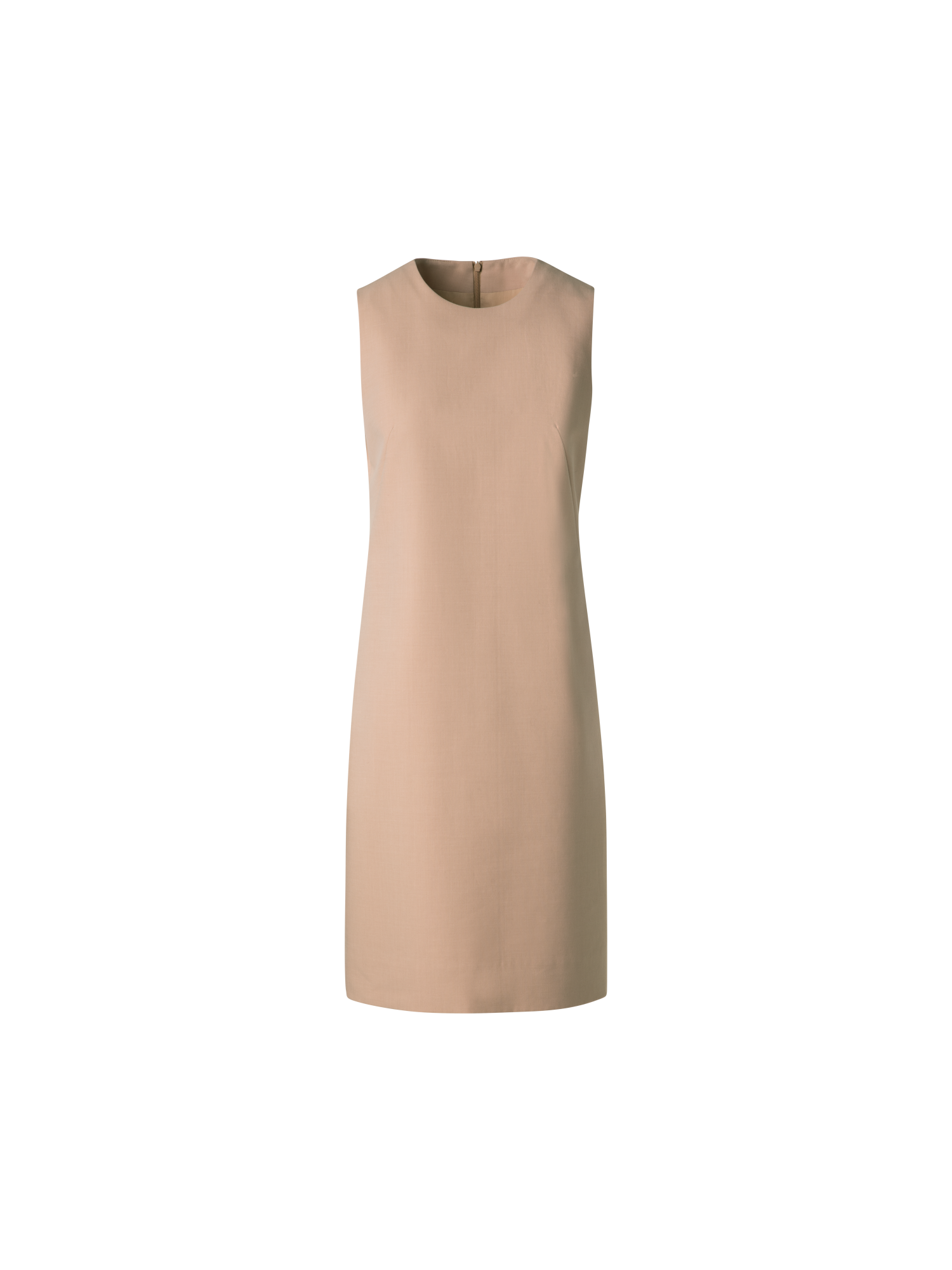 Sheath Dress in Cotton Silk Double-Face cuoio / 10