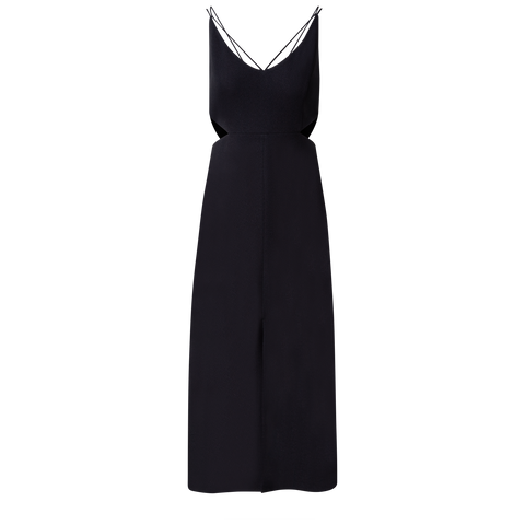 Midi Dress with Side Cut Outs