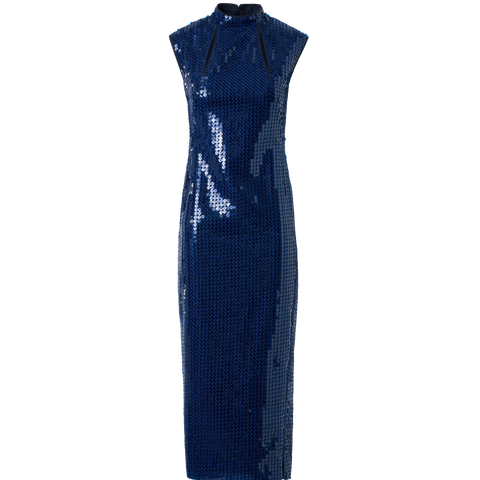 Wool Stretch Double-Face Sheath Dress