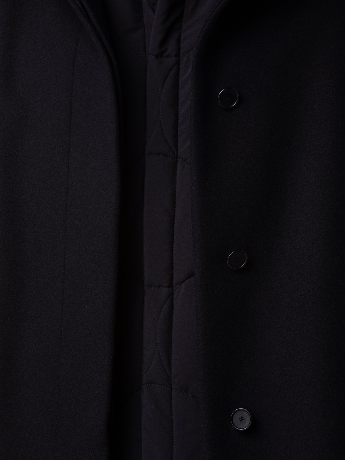 Designer 3-in-1 Long Coat - navy - blue