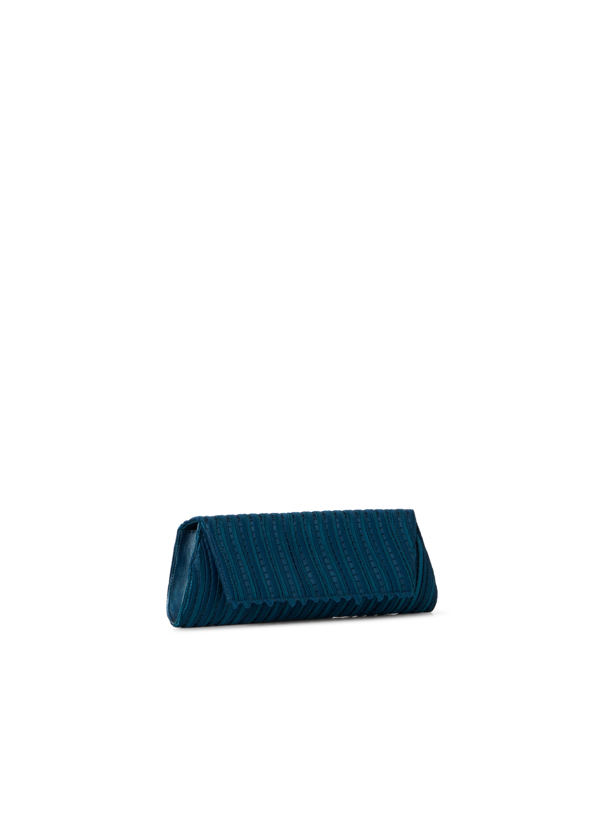 Designer Anouk Small Trapezoid Clutch - blue