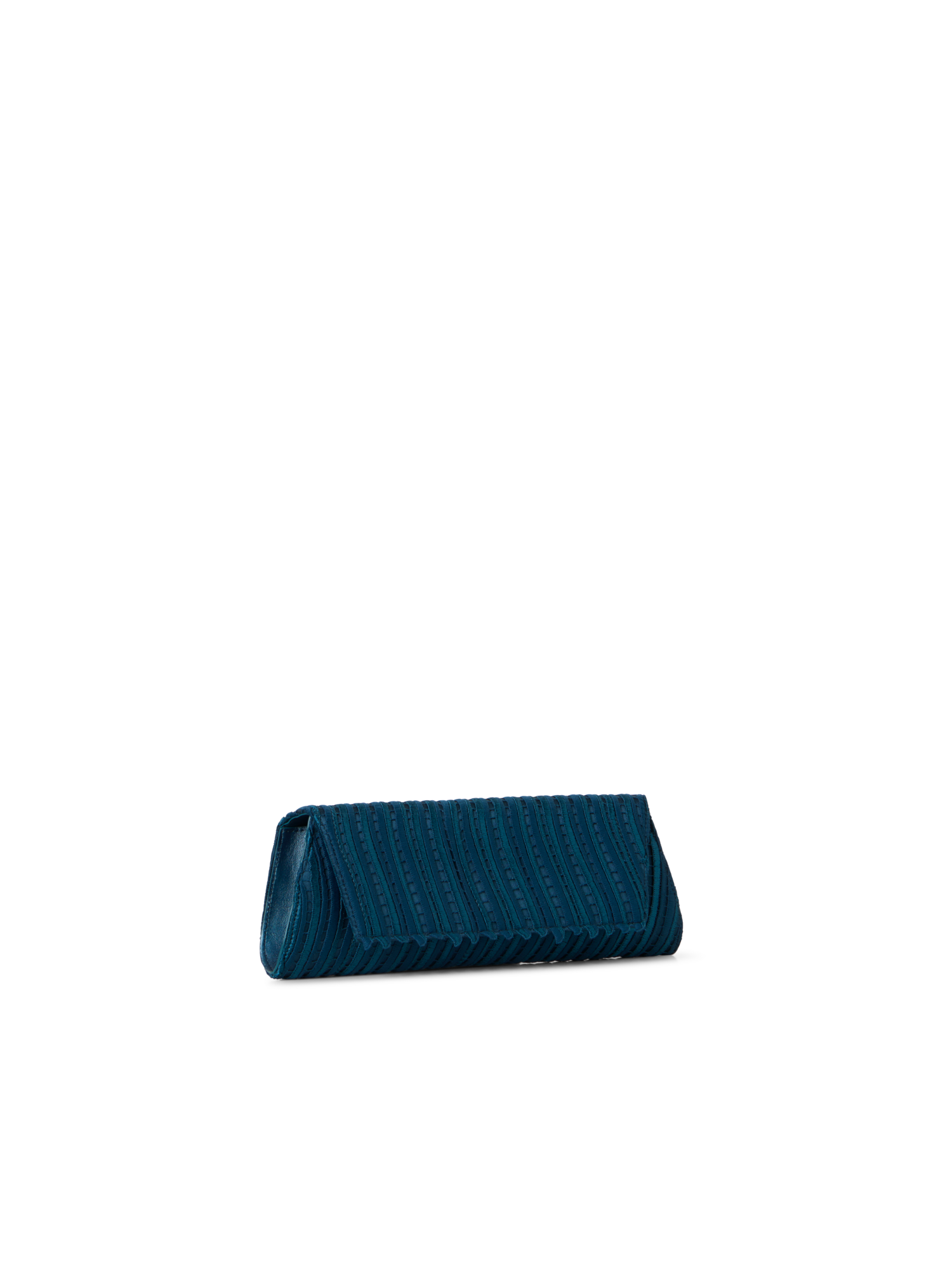 Designer Anouk Small Trapezoid Clutch - blue