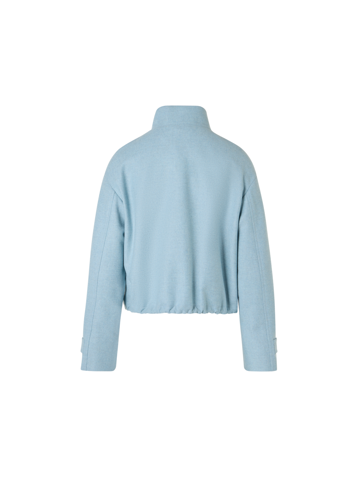 Designer Blouson Jacket in Wool Blend - blue