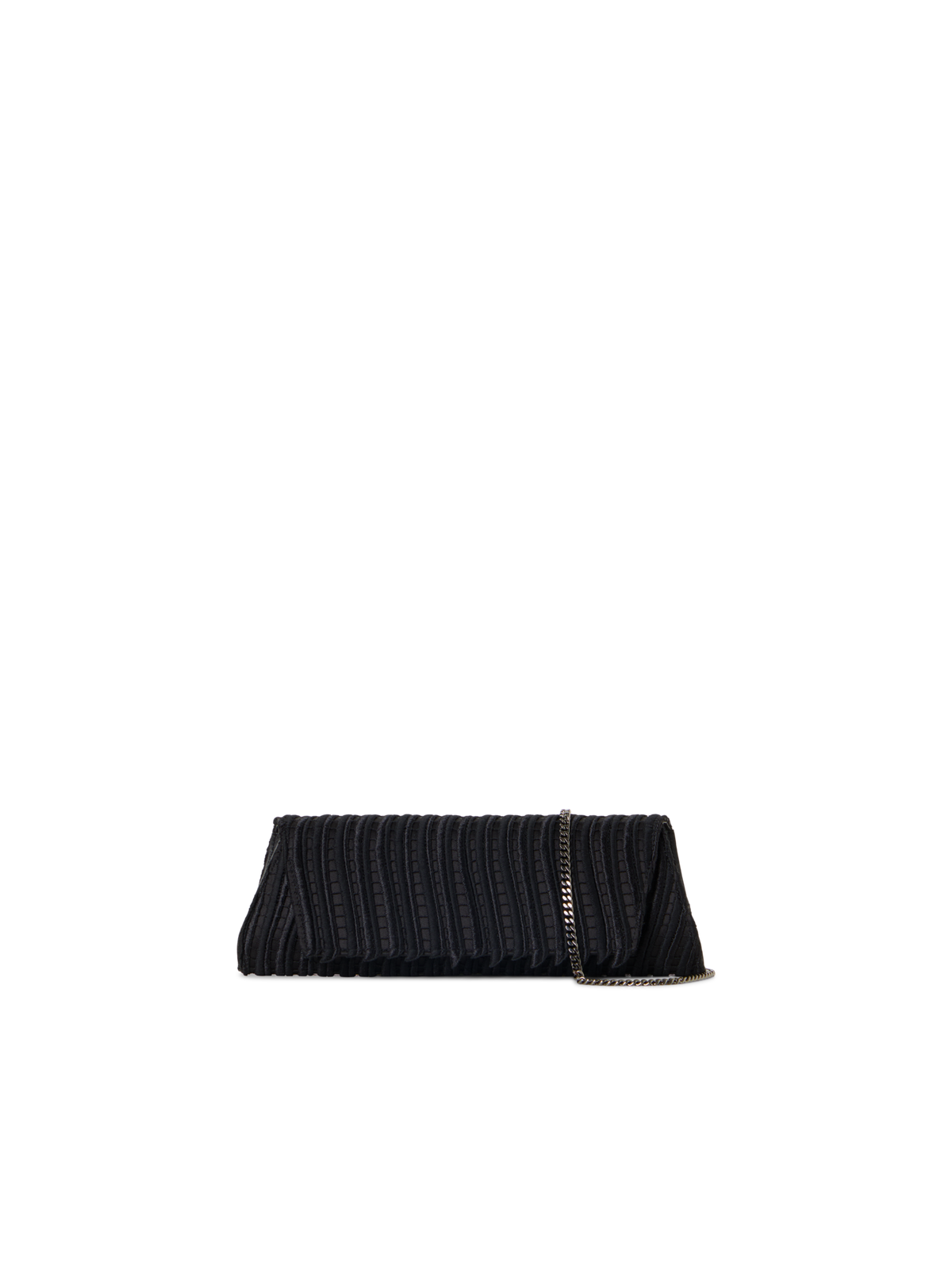 Designer Anouk Small Trapezoid Clutch - black