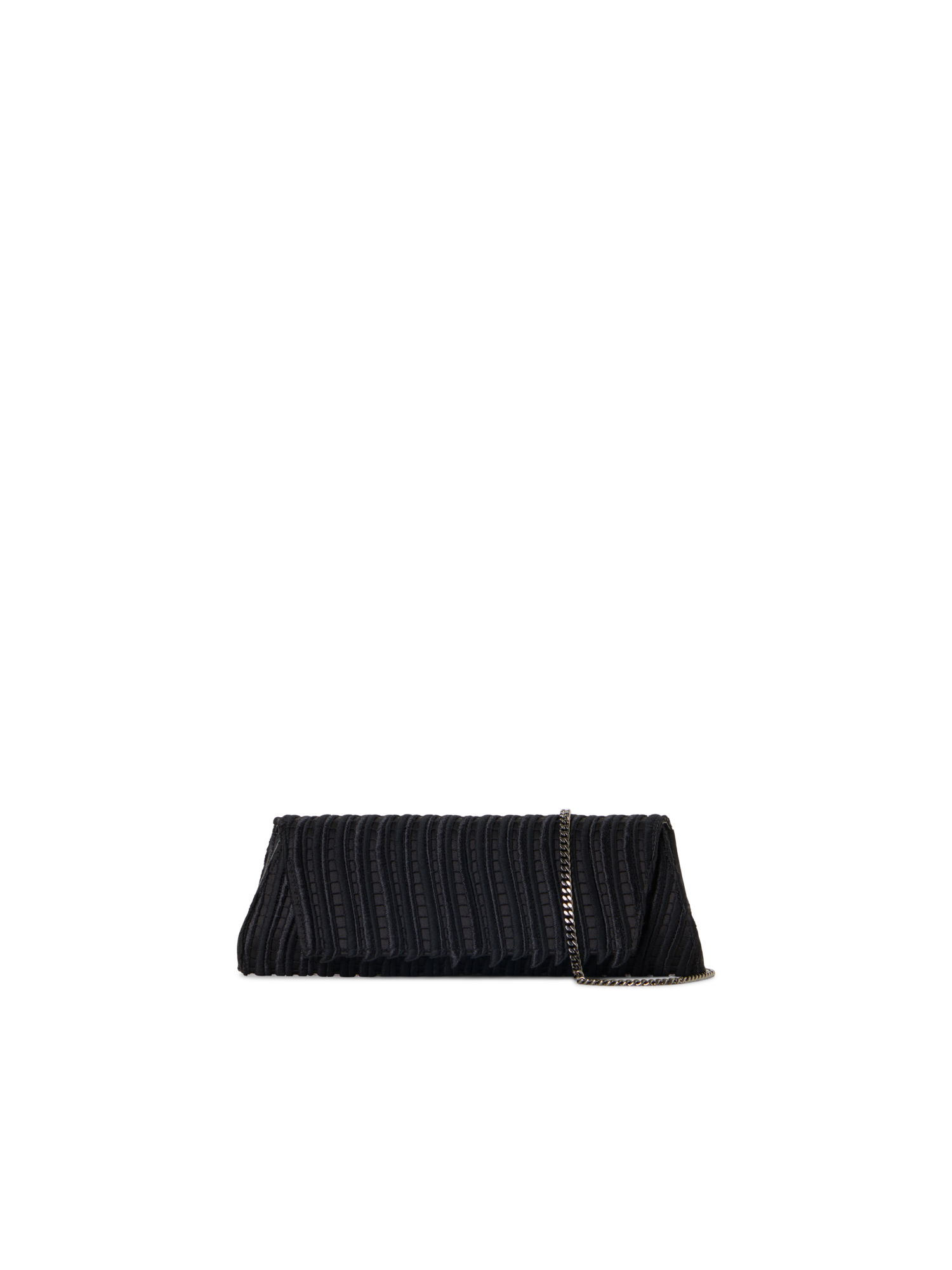 Designer Anouk Small Trapezoid Clutch - black